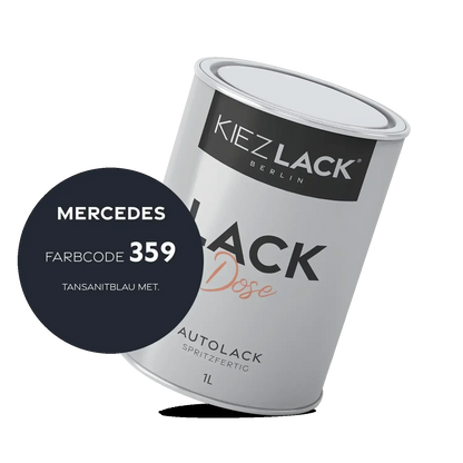 Kiezlack 1K Autolack Lackdose Basislack spritzfertig MERCEDES 359 TANSANITBLAU MET.