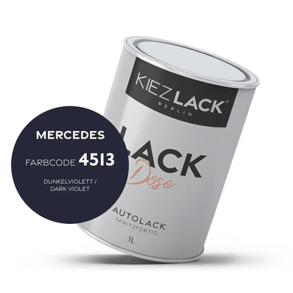 Kiezlack 1K Autolack Lackdose Basislack spritzfertig MERCEDES 4513 DUNKELVIOLETT