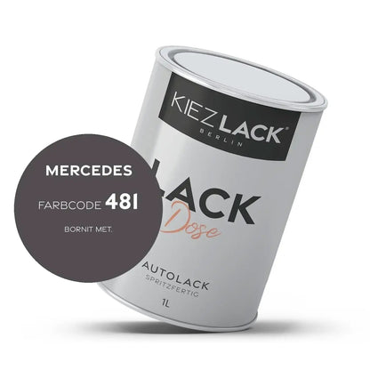 Kiezlack 1K Autolack Lackdose Basislack spritzfertig MERCEDES 481 BORNIT MET.