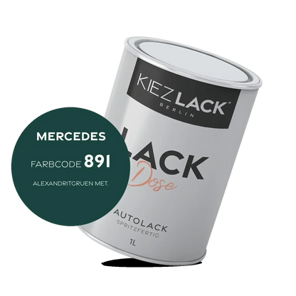 Kiezlack 1K Autolack Lackdose Basislack spritzfertig MERCEDES 891 ALEXANDRITGRUEN MET.