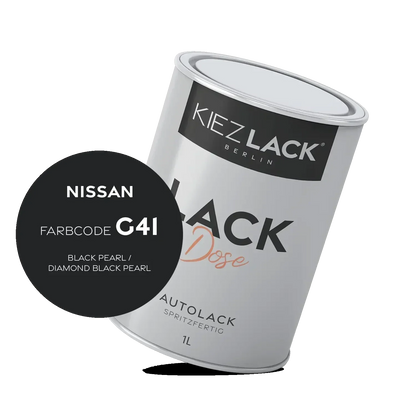 Kiezlack 1K Autolack Lackdose Basislack spritzfertig NISSAN G41 BLACK PEARL