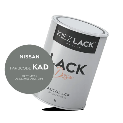 Kiezlack 1K Autolack Lackdose Basislack spritzfertig NISSAN KAD GREY MET.