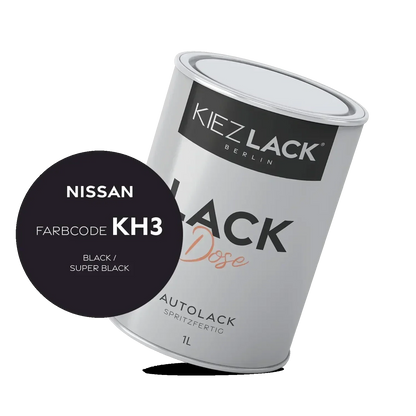 Kiezlack 1K Autolack Lackdose Basislack spritzfertig NISSAN KH3 BLACK