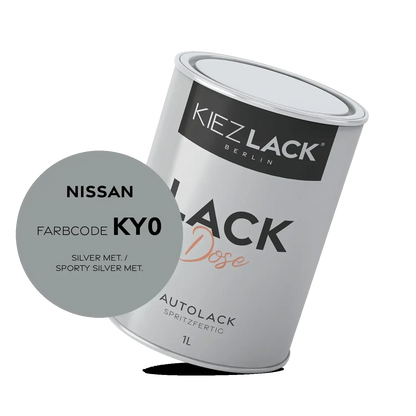 Kiezlack 1K Autolack Lackdose Basislack spritzfertig NISSAN KY0 SILVER MET.