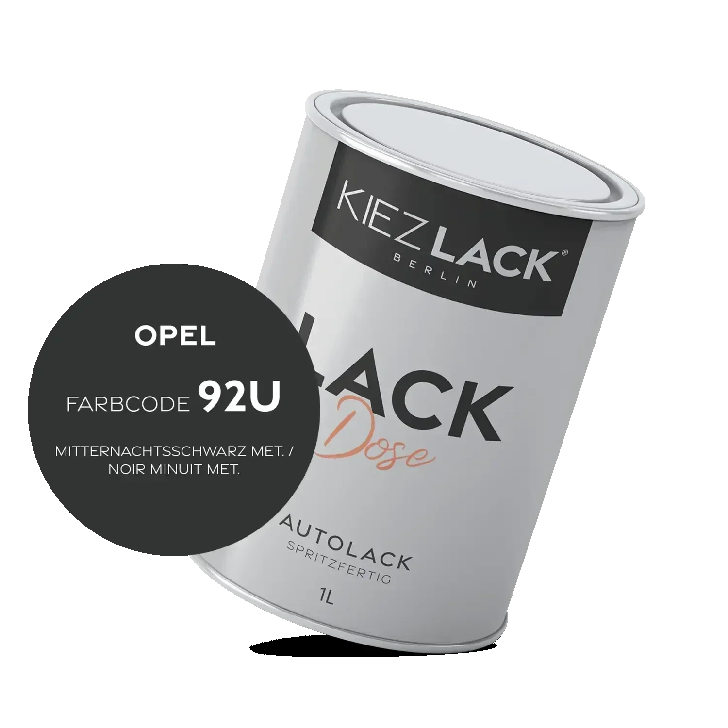 Kiezlack 1K Autolack Lackdose Basislack spritzfertig CHEVROLET 92U POLY SILVER MET.