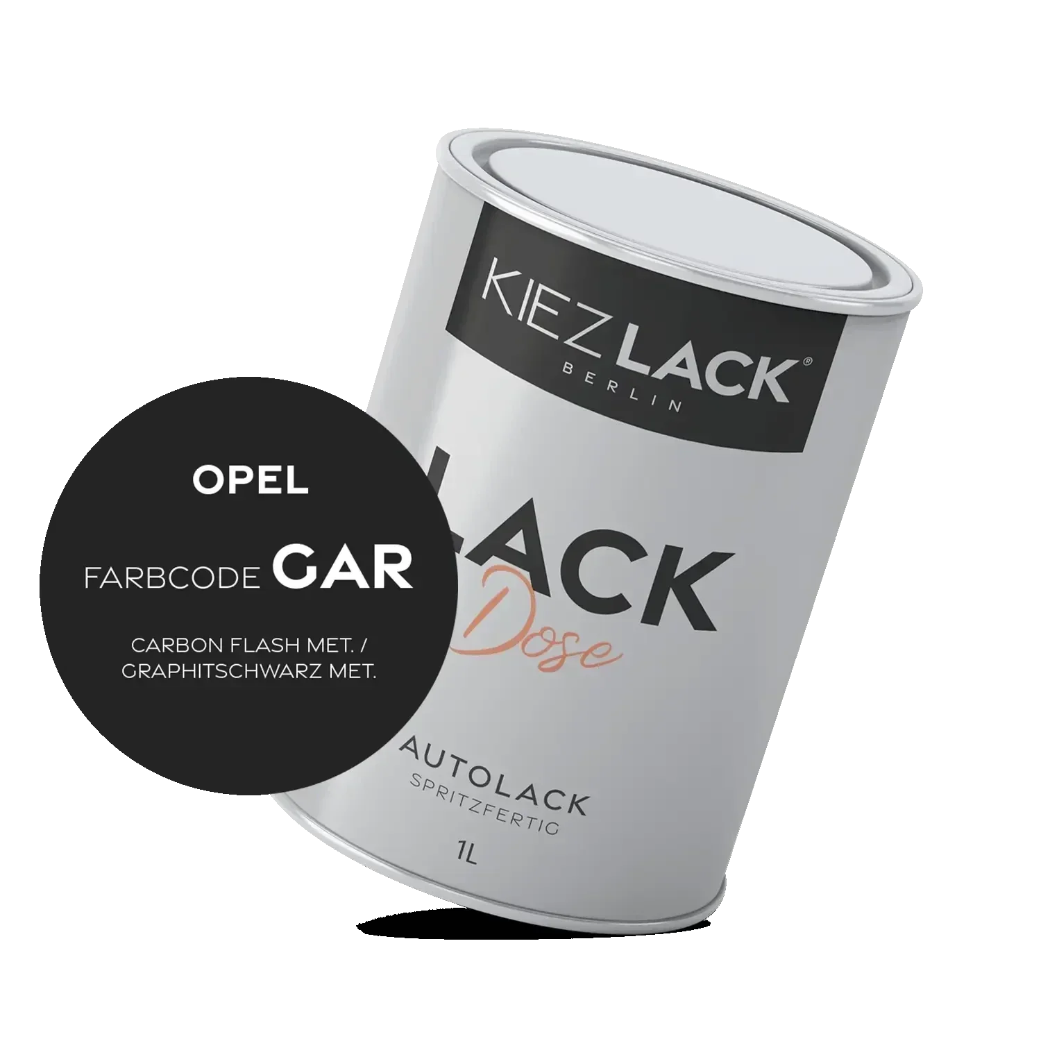 Kiezlack 1K Autolack Lackdose Basislack spritzfertig OPEL GAR CARBON FLASH MET.