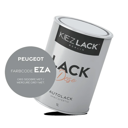 Kiezlack 1K Autolack Lackdose Basislack spritzfertig Peugeot EZA GRIS SIDOBRE MET.