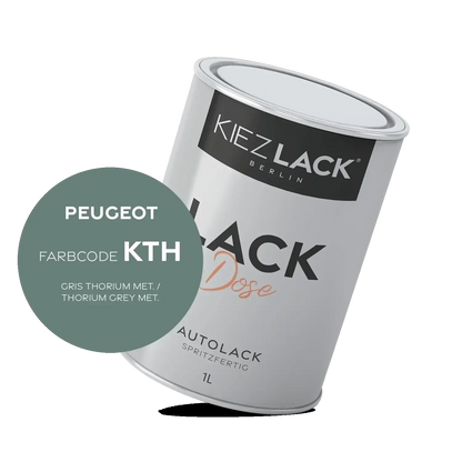 Kiezlack 1K Autolack Lackdose Basislack spritzfertig Peugeot KTH GRIS THORIUM MET.