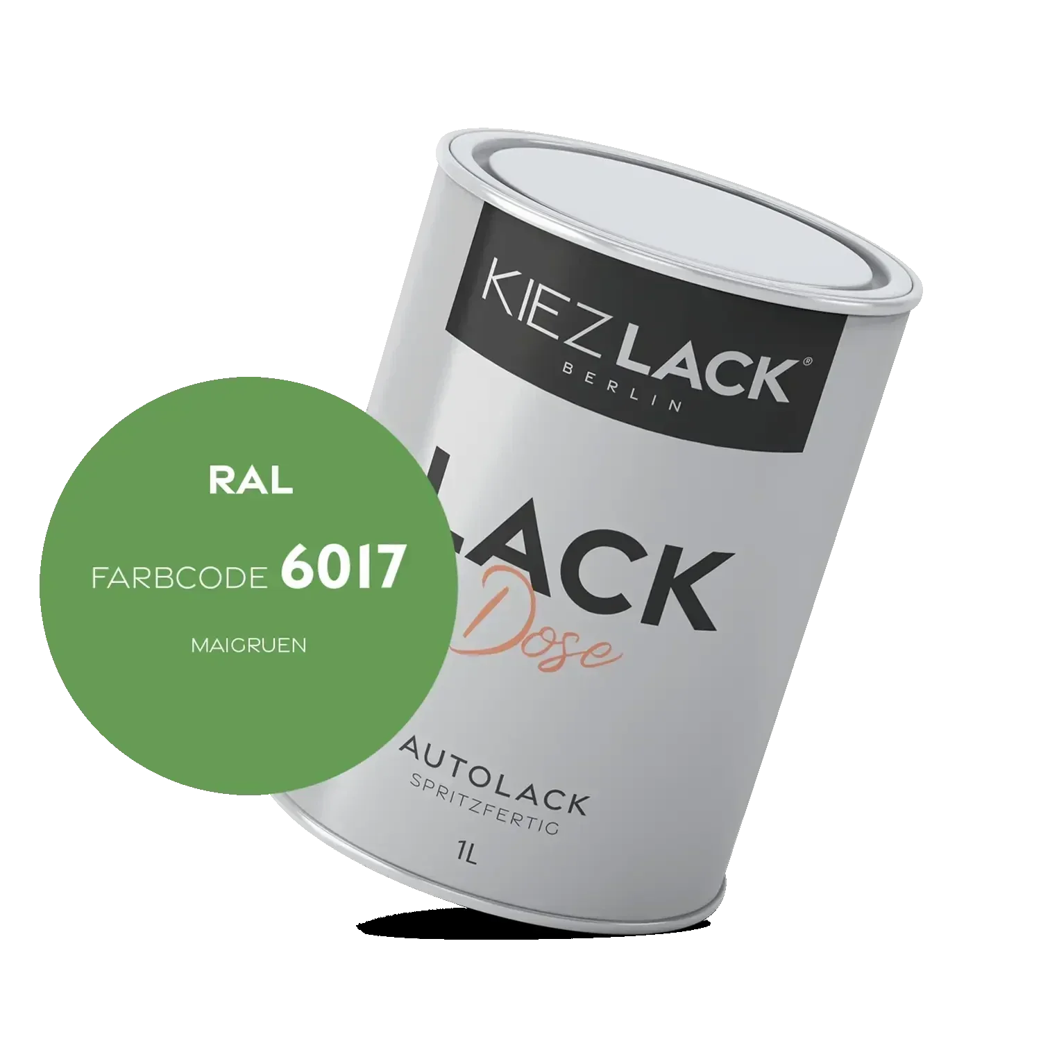 Kiezlack 1K Autolack Lackdose Basislack spritzfertig RAL 6017 MAIGRUEN