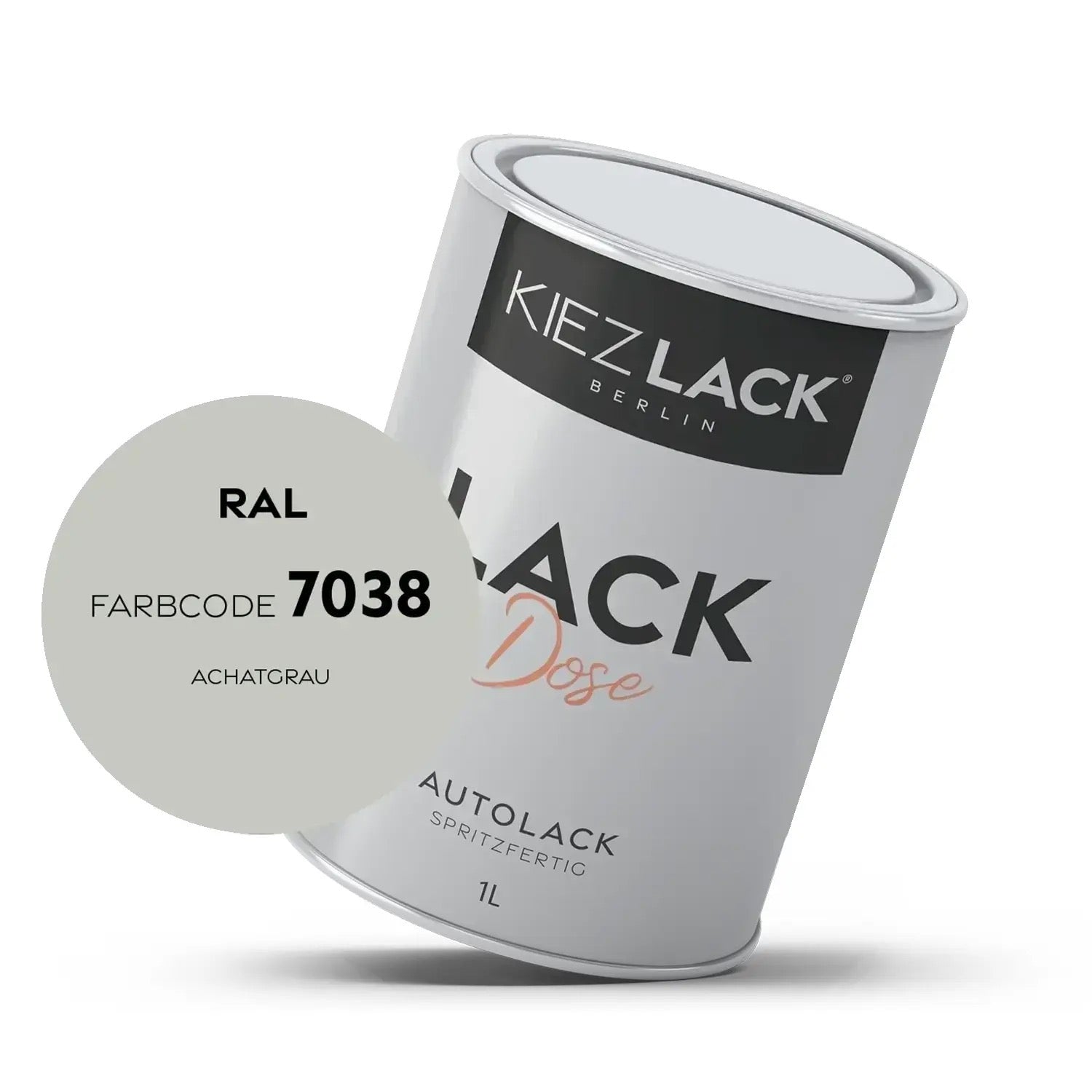 Kiezlack 1K Autolack Lackdose Basislack spritzfertig RAL 7038 ACHATGRAU