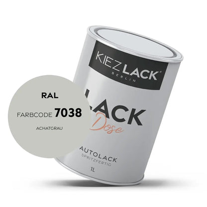 Kiezlack 1K Autolack Lackdose Basislack spritzfertig RAL 7038 ACHATGRAU