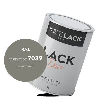 Kiezlack 1K Autolack Lackdose Basislack spritzfertig RAL 7039 QUARTZGRAU
