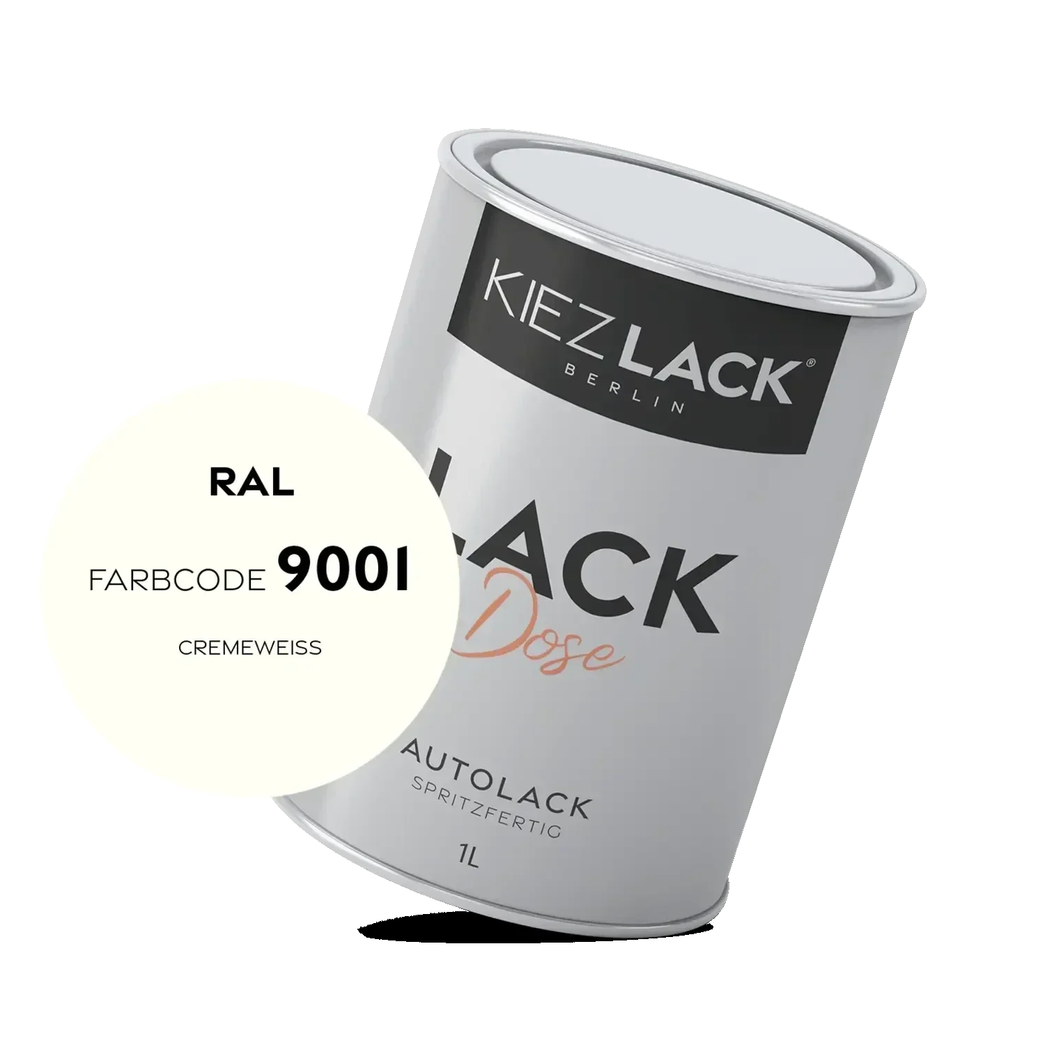 Kiezlack 1K Autolack Lackdose Basislack spritzfertig MINI 900 PURE SILVER MET.
