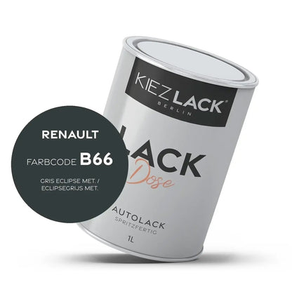 Kiezlack 1K Autolack Lackdose Basislack spritzfertig Renault B66 GRIS ECLIPSE MET.