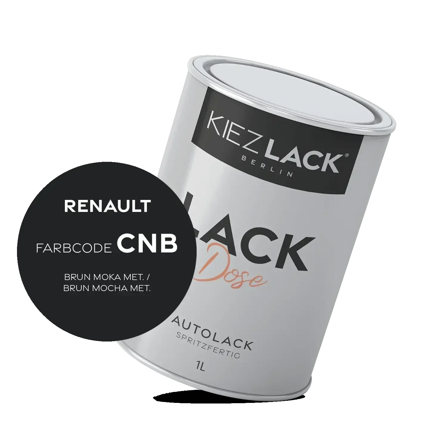 Kiezlack 1K Autolack Lackdose Basislack spritzfertig Renault CNB BRUN MOKA MET.
