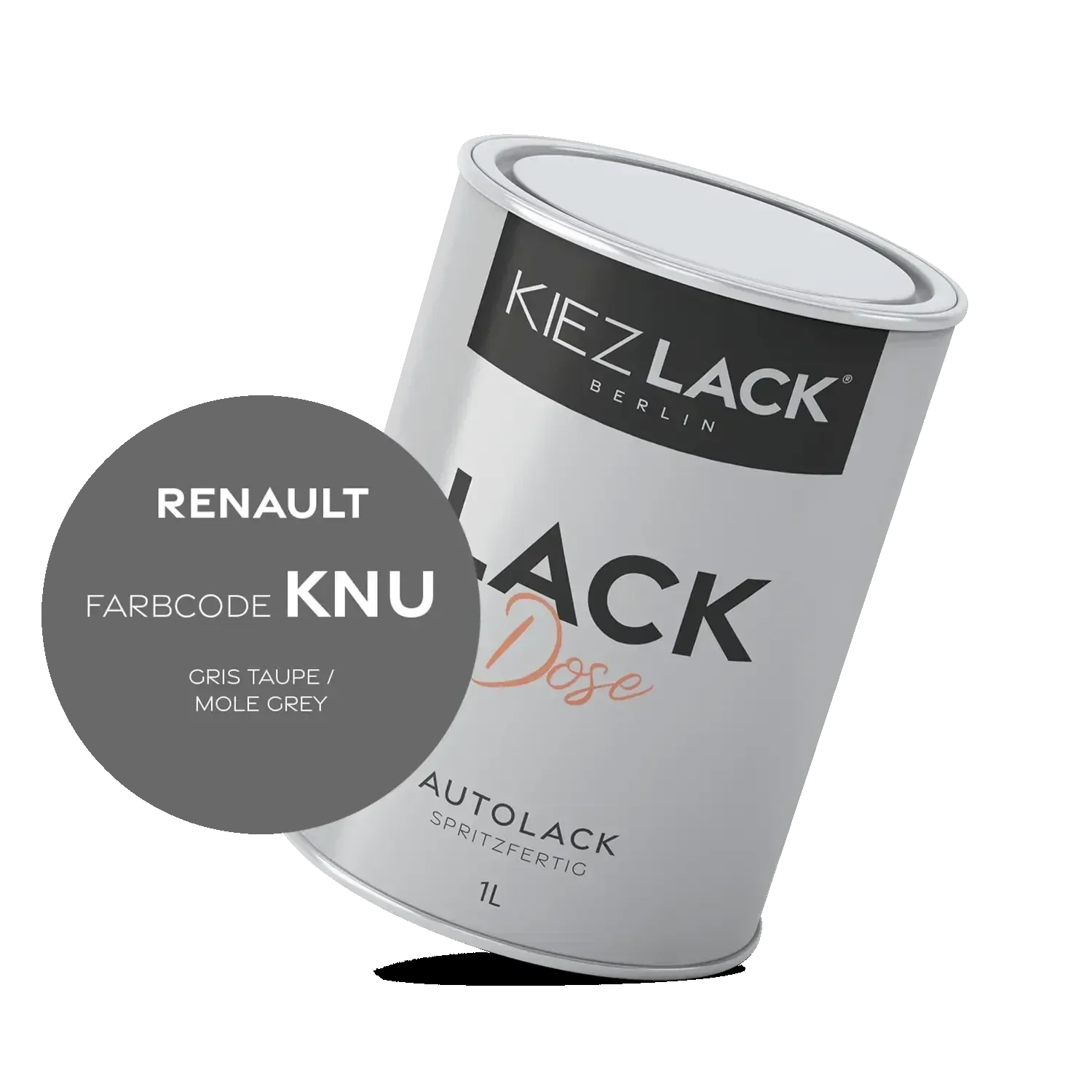 Kiezlack 1K Autolack Lackdose Basislack spritzfertig Renault KNU GRIS TAUPE