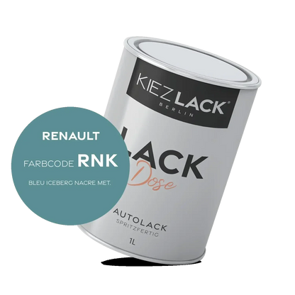 Kiezlack 1K Autolack Lackdose Basislack spritzfertig Renault RNK BLEU ICEBERG NACRE MET.