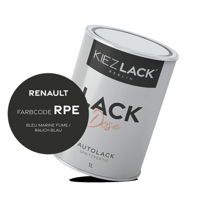 Kiezlack 1K Autolack Lackdose Basislack spritzfertig Renault RPE BLEU MARINE FUME