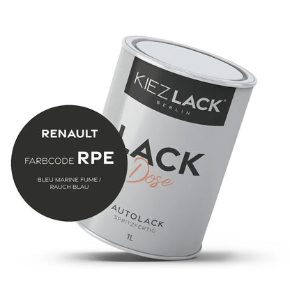 Kiezlack 1K Autolack Lackdose Basislack spritzfertig Renault RPE BLEU MARINE FUME