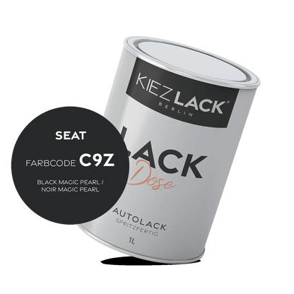 Kiezlack 1K Autolack Lackdose Basislack spritzfertig Seat C9Z BLACK MAGIC PEARL