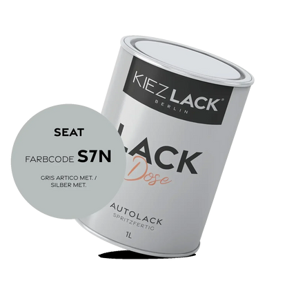 Kiezlack 1K Autolack Lackdose Basislack spritzfertig Seat S7N GRIS ARTICO MET.