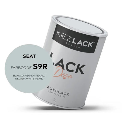 Kiezlack 1K Autolack Lackdose Basislack spritzfertig Seat S9R BLANCO NEVADA PEARL