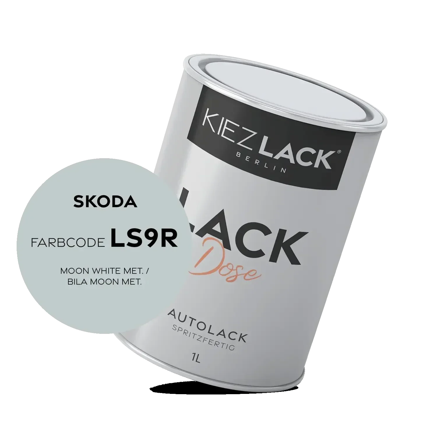 Kiezlack 1K Autolack Lackdose Basislack spritzfertig Volkswagen LS9R BLANCO NEVADA PEARL