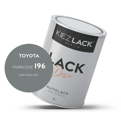 Kiezlack 1K Autolack Lackdose Basislack spritzfertig Toyota 196 GRAY MICA MET.
