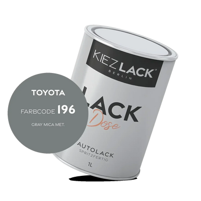 Kiezlack 1K Autolack Lackdose Basislack spritzfertig Toyota 196 GRAY MICA MET.