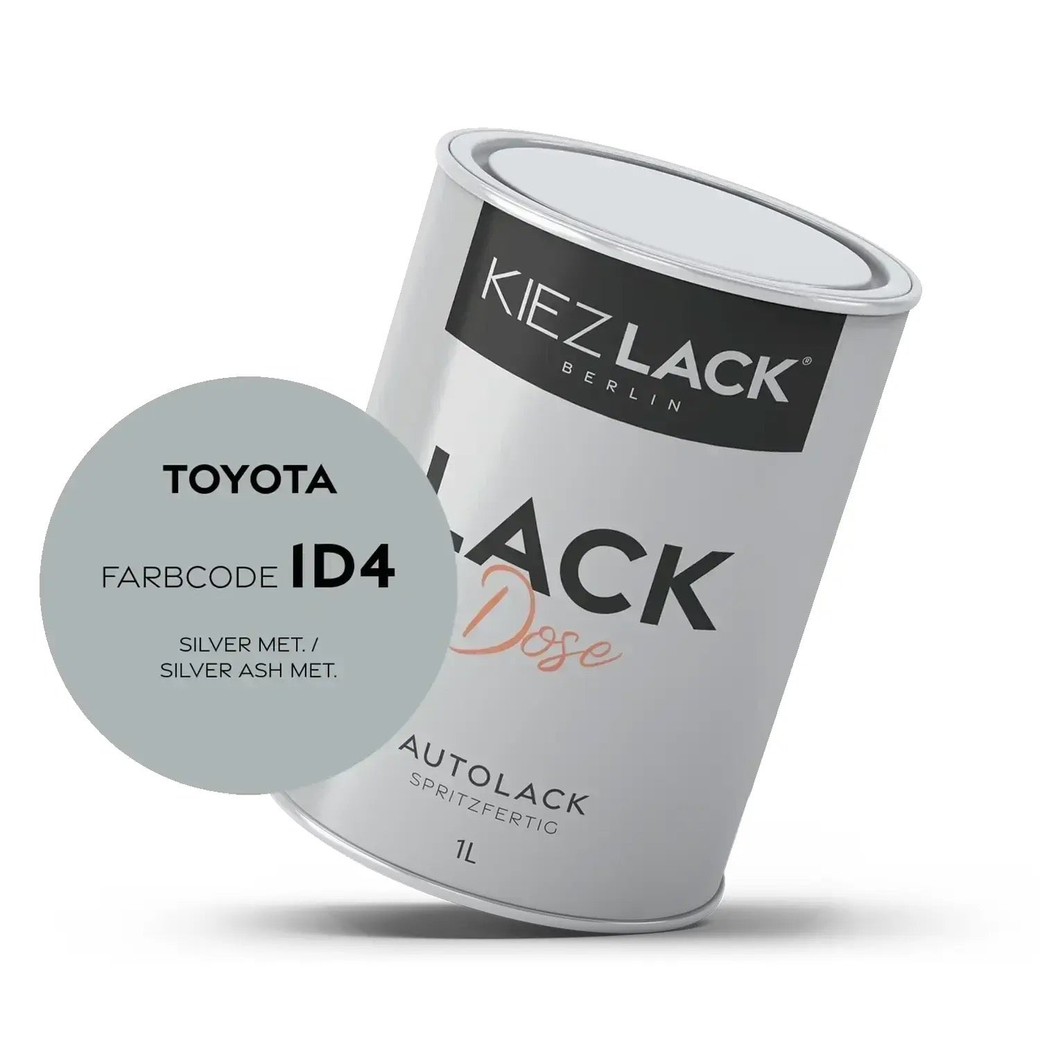 Kiezlack 1K Autolack Lackdose Basislack spritzfertig Toyota 1D4 SILVER MET.