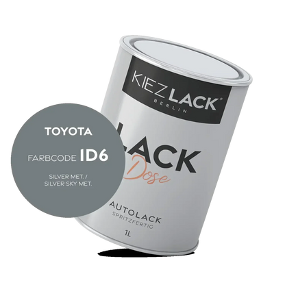Kiezlack 1K Autolack Lackdose Basislack spritzfertig Toyota 1D6 SILVER MET.