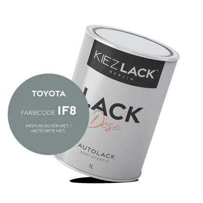 Kiezlack 1K Autolack Lackdose Basislack spritzfertig Toyota 1F8 MEDIUM SILVER MET.