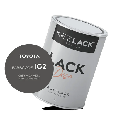 Kiezlack 1K Autolack Lackdose Basislack spritzfertig Toyota 1G2 GREY MICA MET.