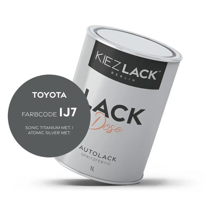 Kiezlack 1K Autolack Lackdose Basislack spritzfertig Toyota 1L0 SILVER MET.