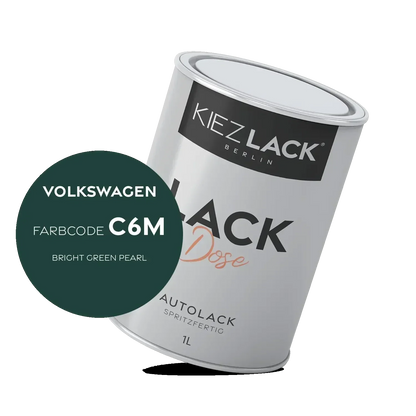 Kiezlack 1K Autolack Lackdose Basislack spritzfertig Volkswagen C6M BRIGHT GREEN PEARL
