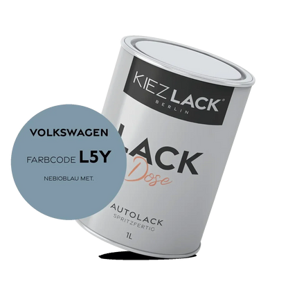 Kiezlack 1K Autolack Lackdose Basislack spritzfertig Volkswagen L5Y NEBIOBLAU MET.