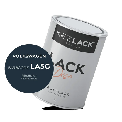 Kiezlack 1K Autolack Lackdose Basislack spritzfertig Volkswagen LA5G PERLBLAU
