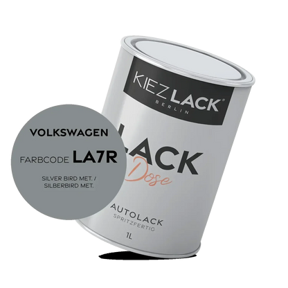 Kiezlack 1K Autolack Lackdose Basislack spritzfertig Volkswagen LA7R SILVER BIRD MET.