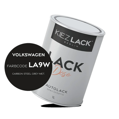 Kiezlack 1K Autolack Lackdose Basislack spritzfertig Volkswagen LA9W CARBON STEEL GREY MET.