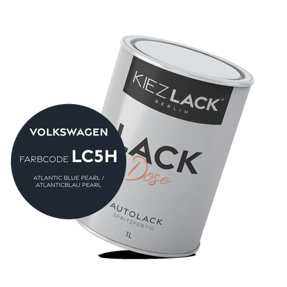 Kiezlack 1K Autolack Lackdose Basislack spritzfertig Volkswagen LC5H ATLANTIC BLUE PEARL