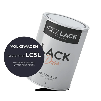 Kiezlack 1K Autolack Lackdose Basislack spritzfertig Volkswagen LC5L MYSTICBLAU PEARL