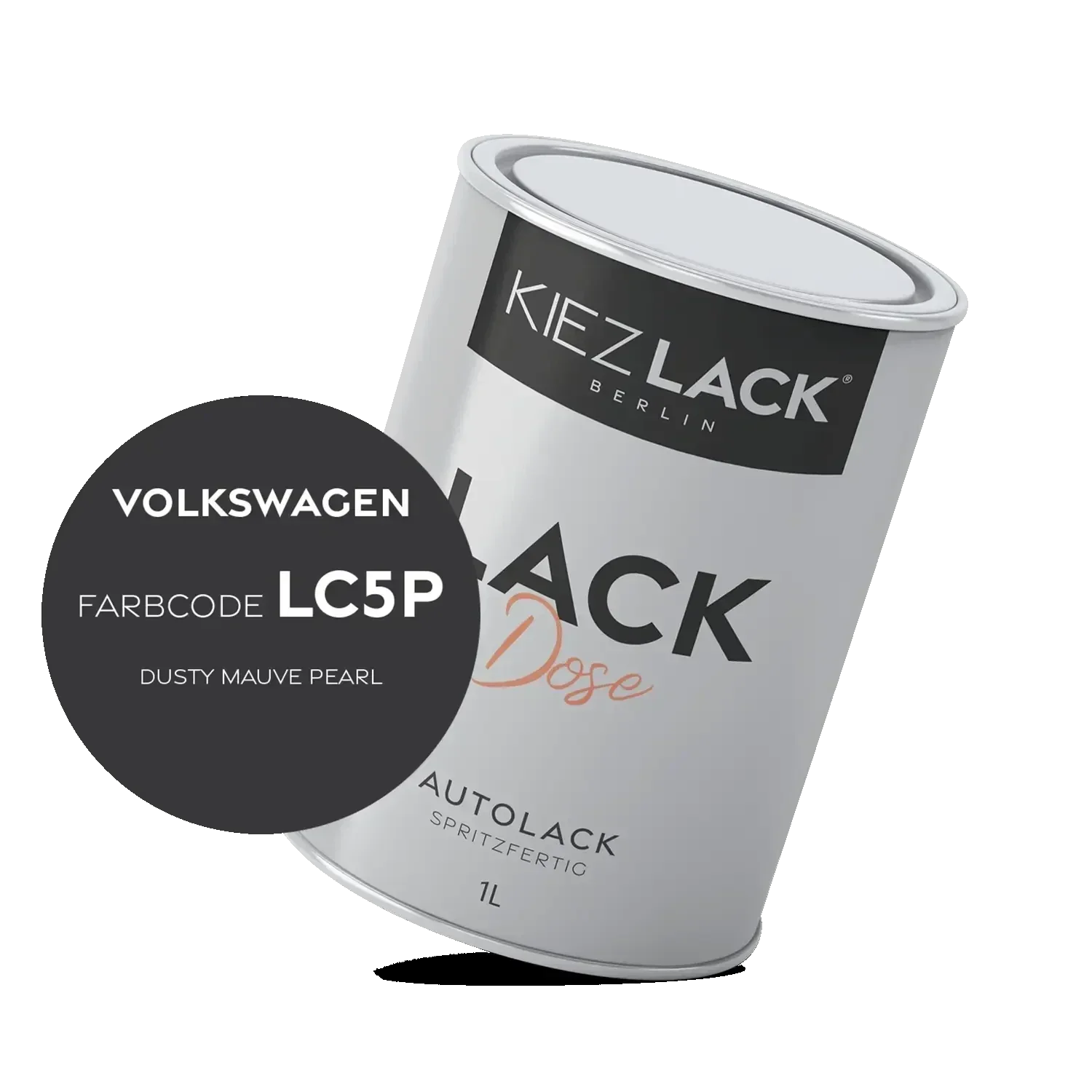 Kiezlack 1K Autolack Lackdose Basislack spritzfertig Volkswagen LC5P DUSTY MAUVE PEARL