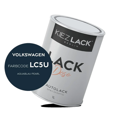 Kiezlack 1K Autolack Lackdose Basislack spritzfertig Volkswagen LC5U AQUABLAU PEARL