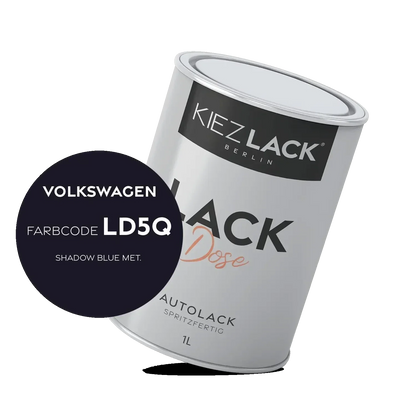 Kiezlack 1K Autolack Lackdose Basislack spritzfertig Volkswagen LD5Q SHADOW BLUE MET.