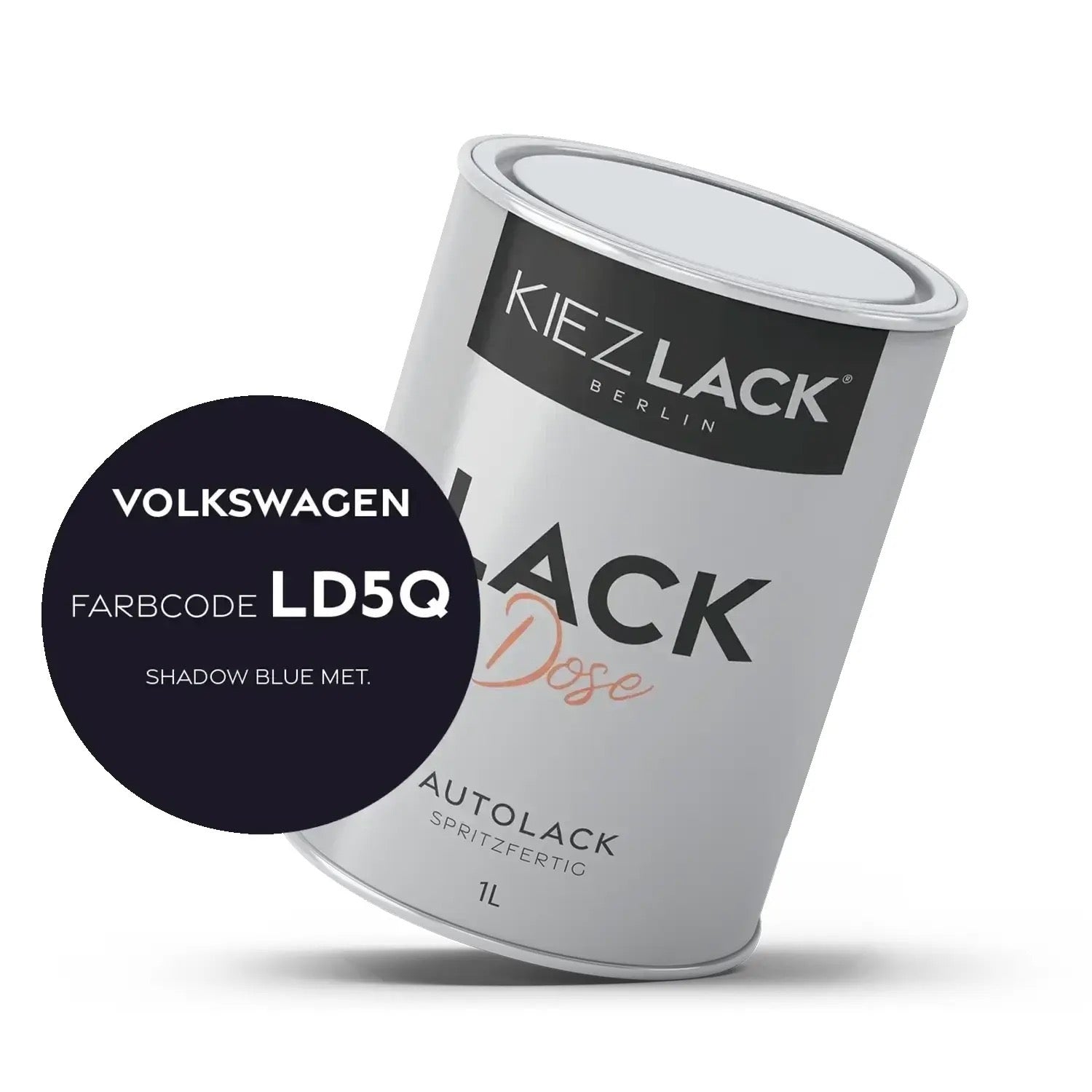 Kiezlack 1K Autolack Lackdose Basislack spritzfertig Volkswagen LD5L BLUE SILK MET.