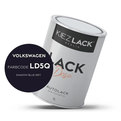 Kiezlack 1K Autolack Lackdose Basislack spritzfertig Volkswagen LD5L BLUE SILK MET.