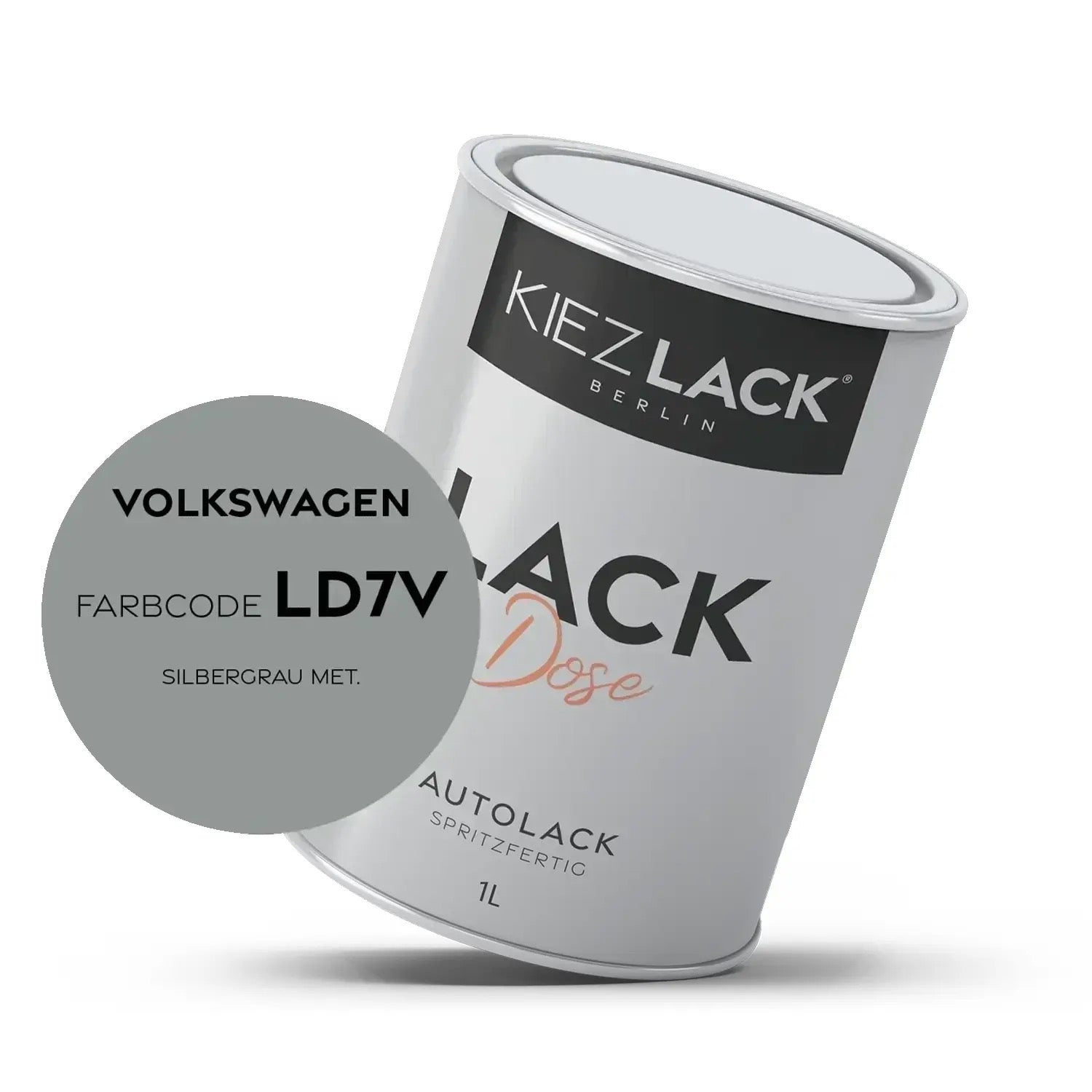 Kiezlack 1K Autolack Lackdose Basislack spritzfertig Volkswagen LD7U OFFROAD GREY MET.