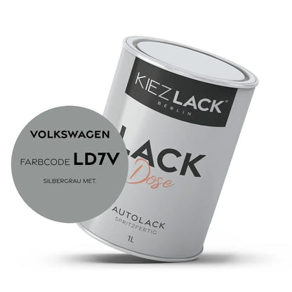 Kiezlack 1K Autolack Lackdose Basislack spritzfertig Volkswagen LD7U OFFROAD GREY MET.