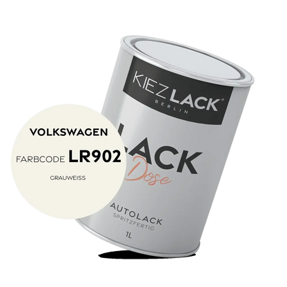 Kiezlack 1K Autolack Lackdose Basislack spritzfertig Volkswagen LR902 GRAUWEISS