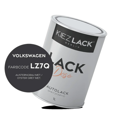 Kiezlack 1K Autolack Lackdose Basislack spritzfertig Volkswagen LZ7Q AUSTERNGRAU MET.